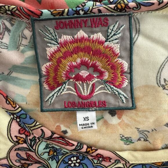 Johnny Was Victoria Swing Knee Length Floral Dress Size XS - Picture 7 of 11